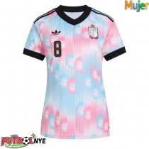 Camiseta Bélgica Youri Tielemans #8 Visitante Equipación para mujer Mundial 2026 manga corta